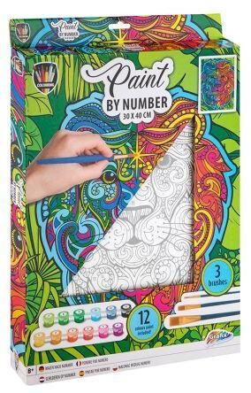 Malowanie po numerach - lew canvas, Icom