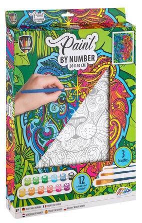Malowanie po numerach - lew canvas, Icom