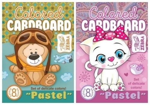 Karton kolorowy A4 8 arkuszy, Fresh