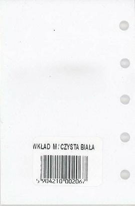 Wkład do organizera M Czysta biała ANTRA, Antra