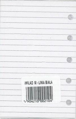 Wkład do organizera M Linia biała ANTRA, Antra