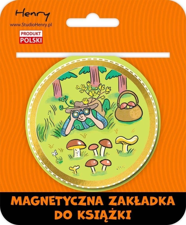 Zakładka magnetyczna kulka 2 grzyby, Henry