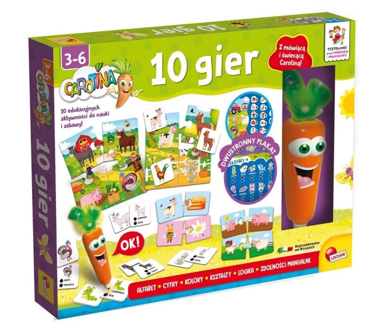 Carotina - 10 gier, Lisciani