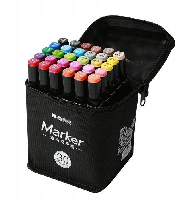 Marker artystyczny dwustronny 30 kolorów M&amp;G