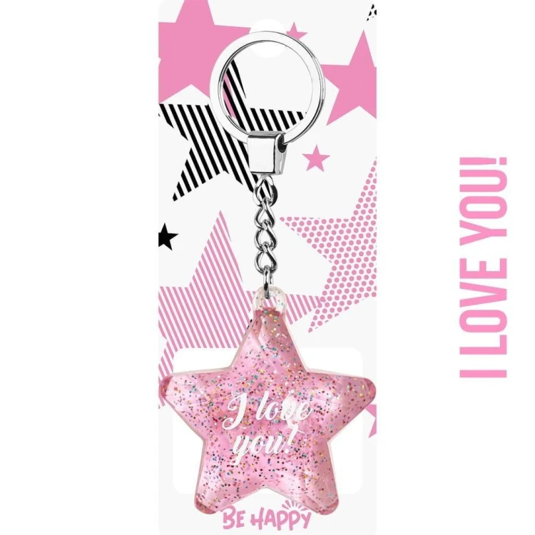 Brelok gwiazdka I love you!, Be-Happy Gifts