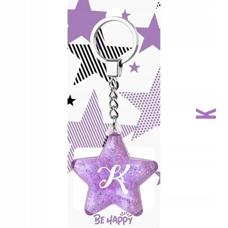 Brelok Gwiazdka K, Be-Happy Gifts