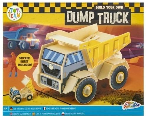 Drewniana konstrukcja pojazdu 3D Wywrotka, Grafix