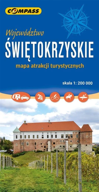 Świętokrzyskie mapa atrakcji turystycznych
