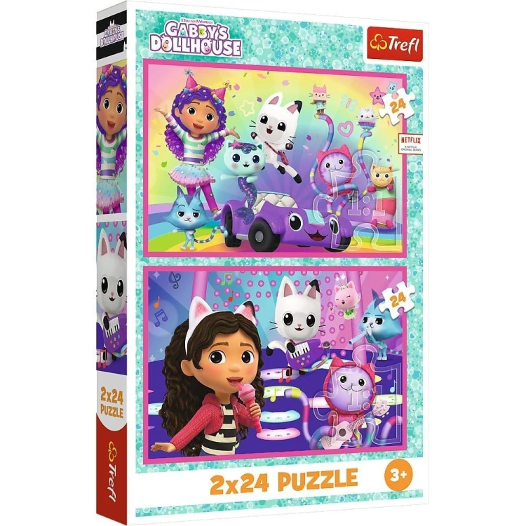 Puzzle 2x24 Zabawy z Gabby TREFL, Trefl