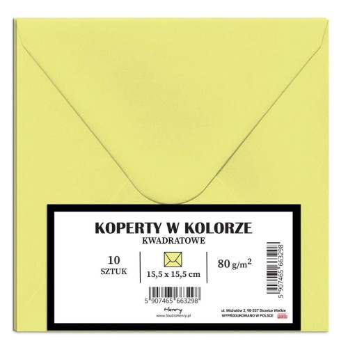 Koperty KW blady żółty 10szt, Henry