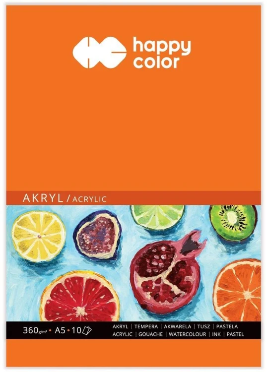 Blok do akrylu ART A5/10K 360g HAPPY COLOR, GDD
