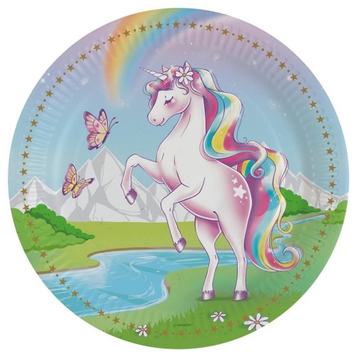 Talerze owalne papierowe 23cm 8szt