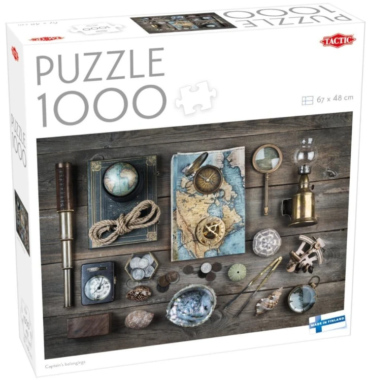 Puzzle 1000 Captain's belongings, Tactic