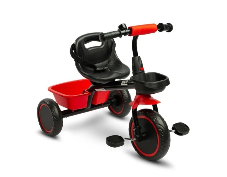 Rowerek 3-kołowy Loco czerwony, Toyz