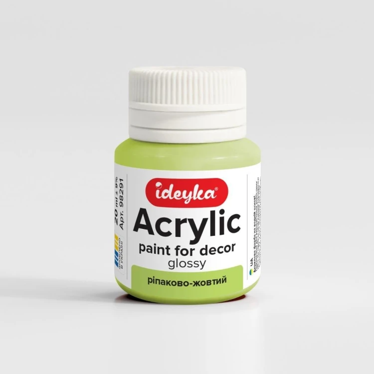 Farba akrylowa Żółty rzepakowy 20ml, Ideyka