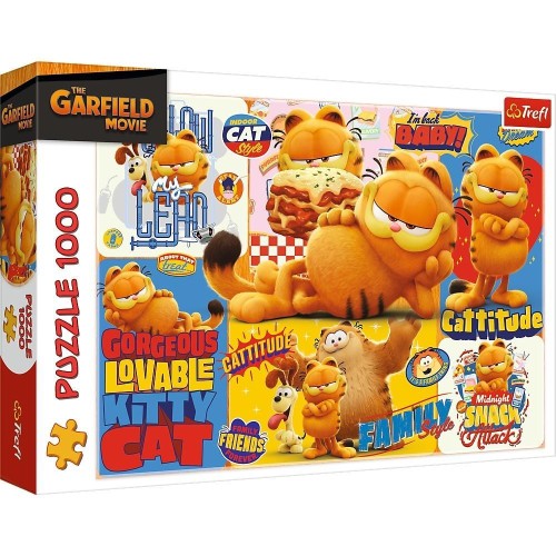 Puzzle 1000 Przygody Garfielda TREFL, Trefl