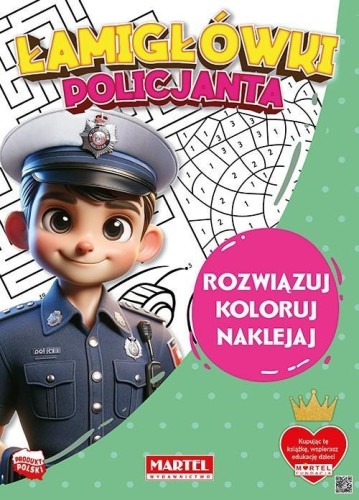 Łamigłówki policjanta z naklejkami