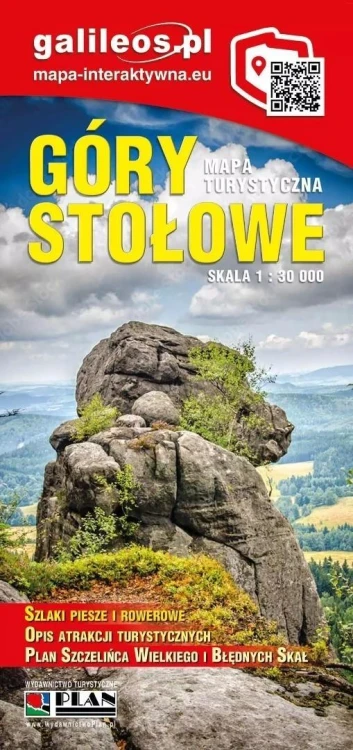 Mapa turystyczna - Góry Stołowe, praca zbiorowa
