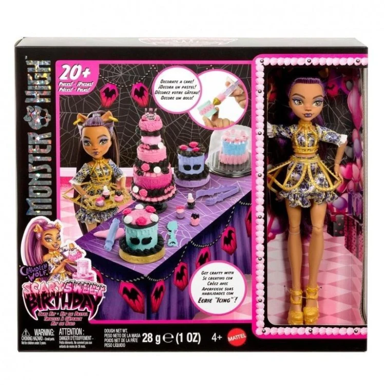 Monster High Straszysłodkie urodziny Tort i lalka