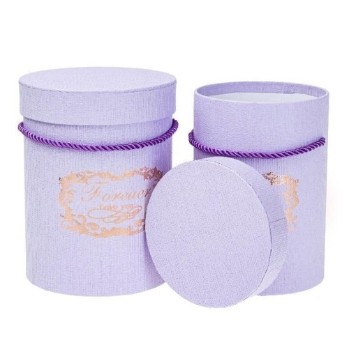 Pudełko Flower Box 2szt purpurowy ROZETTE, Rozette