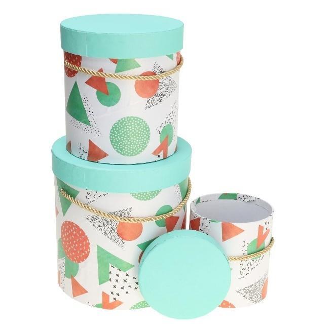 Pudełko Flower Box 3szt zielony ROZETTE, Rozette