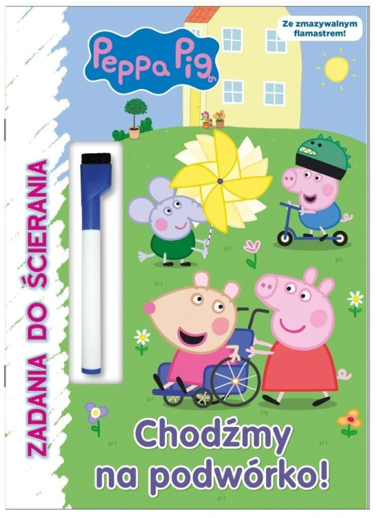 Świnka Peppa. Zadania do ścierania. Chodźmy na...
