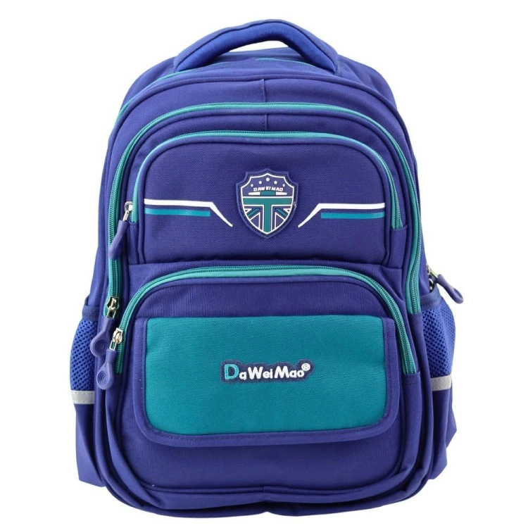 Plecak szkolny granatowo zielony 20L, Leantoys