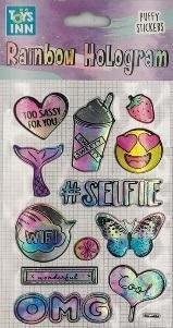 Naklejki rainbow hologram - Selfie STnux, STnux