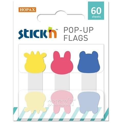 Zakładki indeksujące 2 paski Zwierzęta, Stickn