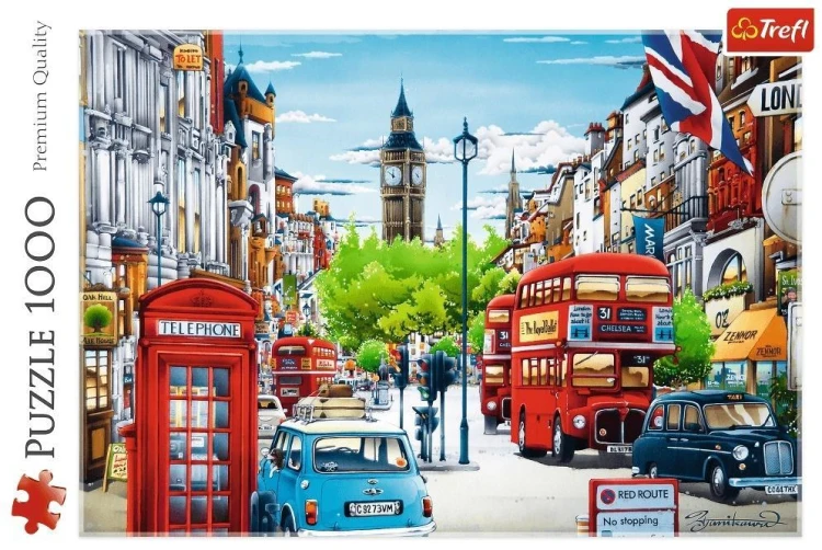 Puzzle 1000 Ulica Londynu TREFL, Trefl