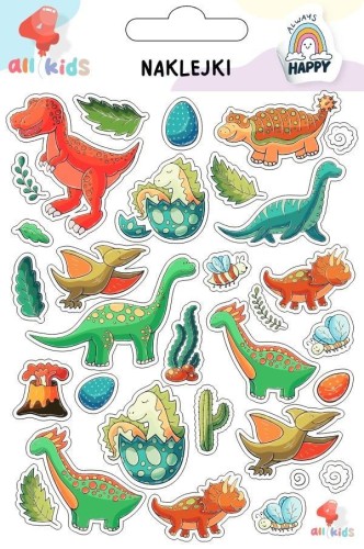 Naklejki dla dzieci Dinozaury, All4Kids