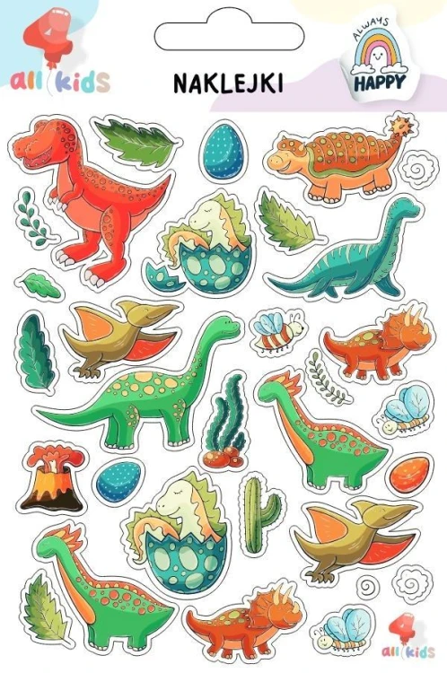 Naklejki dla dzieci Dinozaury, All4Kids
