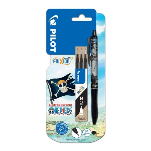 Pióro kulk Frixion 0,7 czarne+wkład 3szt ONE PIECE