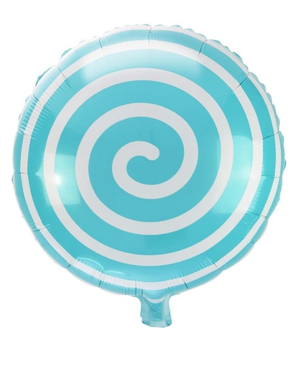 Balon foliowy lizak turkusowy