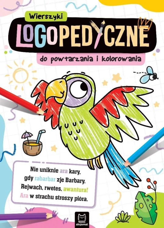 Wierszyki logopedyczne do powtarzania i kolorowani