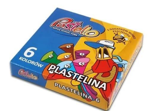 Plastelina 6 kolorów, Alfa Pastello