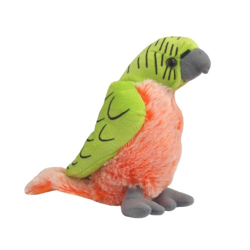 Papuga zielono-pomarańczowa 17cm, Beppe