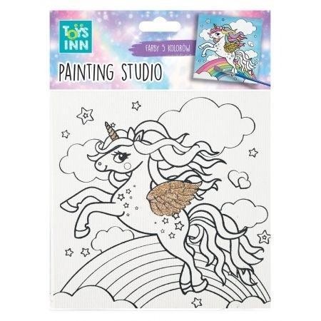 Zestaw do malowania Canvas Unicorn Rainbow, STnux