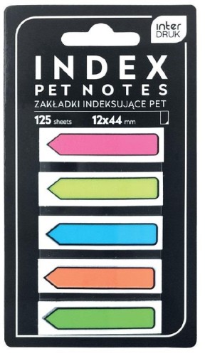 Zakładki indeksujące Pet Strzałki Neon, INTERDRUK