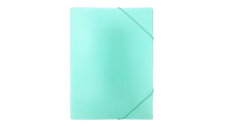 Teczka z gumką A4 PP pastel zielona, Biurfol