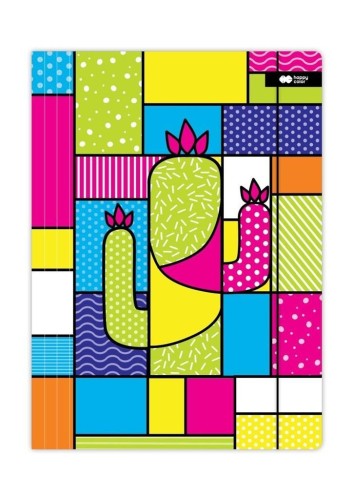 Teczka z gumką A+ Pop kaktus HAPPY COLOR, GDD