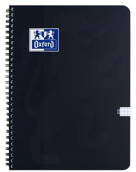 Kołozeszyt A5/80K kratka Esse czarny (5szt) OXFORD