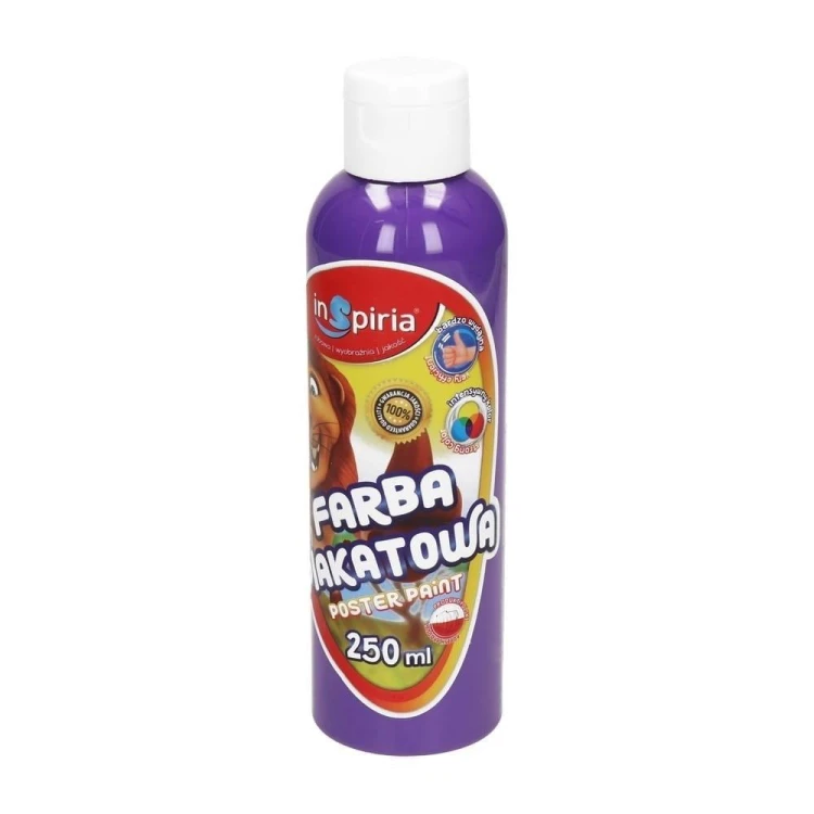 Farba plakatowa lawendowa 250ml, InSpiria