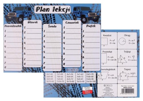Plan lekcji A5 Jeep (25szt), Cresco