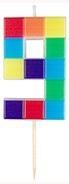 Świeczka urodzinowa 9 klocki 7cm