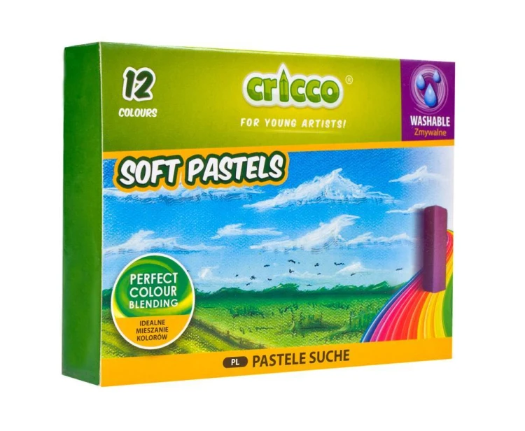 Pastele suche 12 kolorów CRICCO, Cricco
