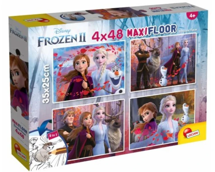 Puzzle Supermaxi 4x48 Kraina Lodu 2, Lisciani