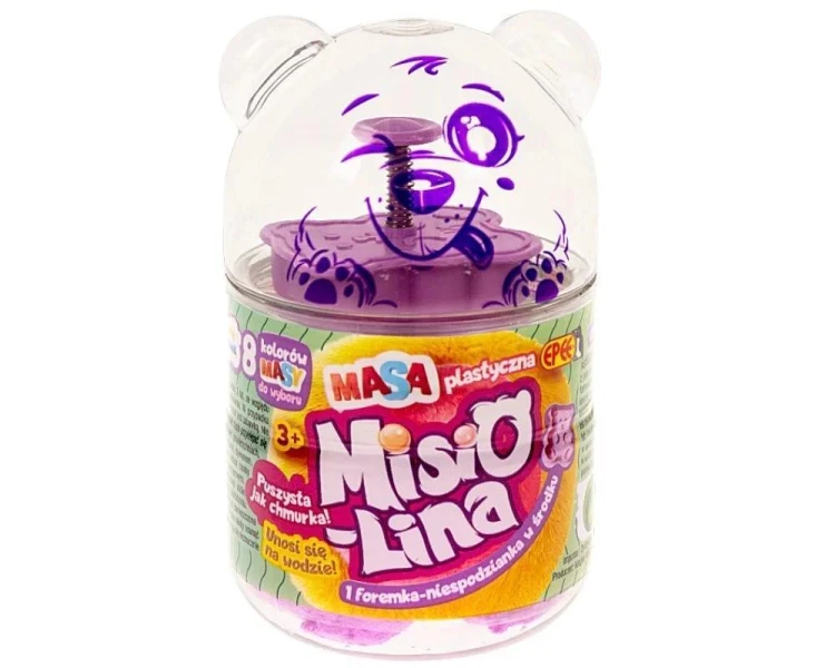 Misiolina Masa plastyczna czerwona 60g + 1 foremka