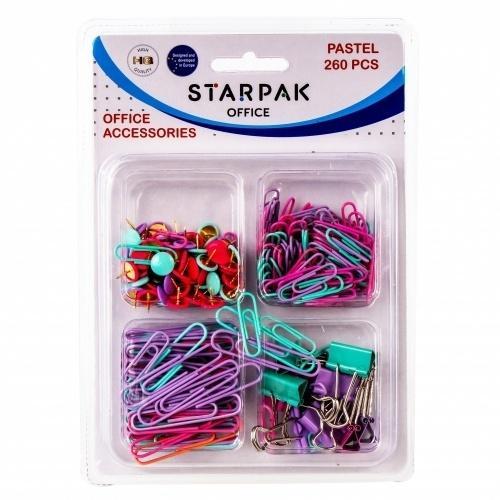 Akcesoria biurowe pastel 260szt, STARPAK