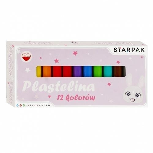 Plastelina 12 kolorów Rabbit, STARPAK
